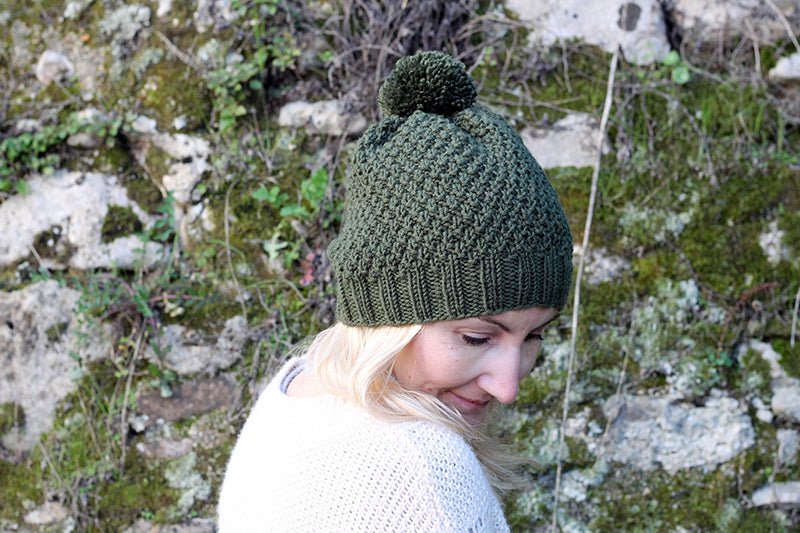 Irish Moss Stitch Hat Knitting Pattern - Handy Little Me Shop