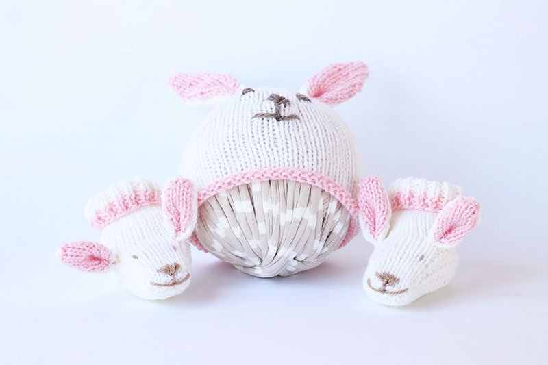 Easter Bunny Hat Knitting Pattern - Handy Little Me Shop