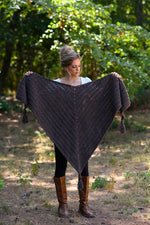 Easy Outlander crochet triangle shawl