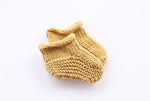 Easy knit baby booties