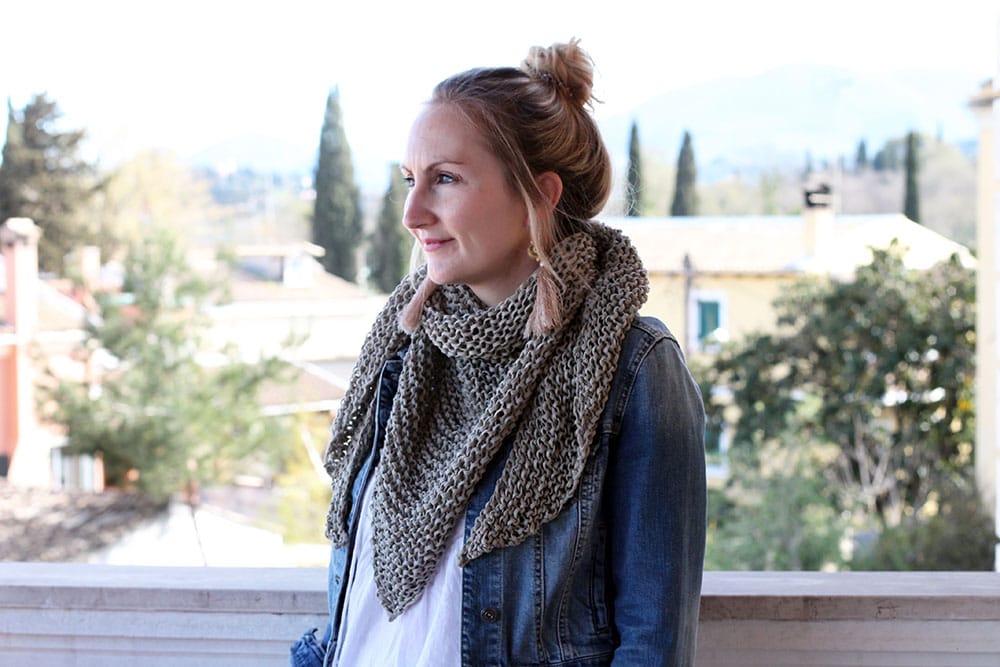 The Triangle Scarf Knitting Pattern - Handy Little Me Shop