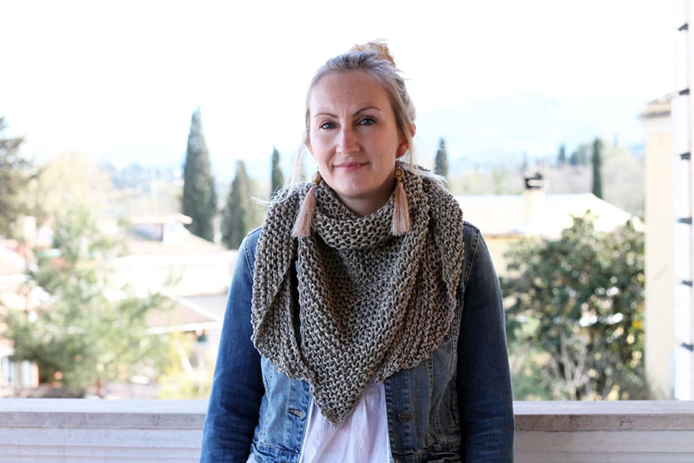 The Triangle Scarf Knitting Pattern - Handy Little Me Shop