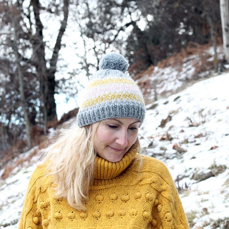 Fair Isle Hat Knitting Pattern - Handy Little Me Shop