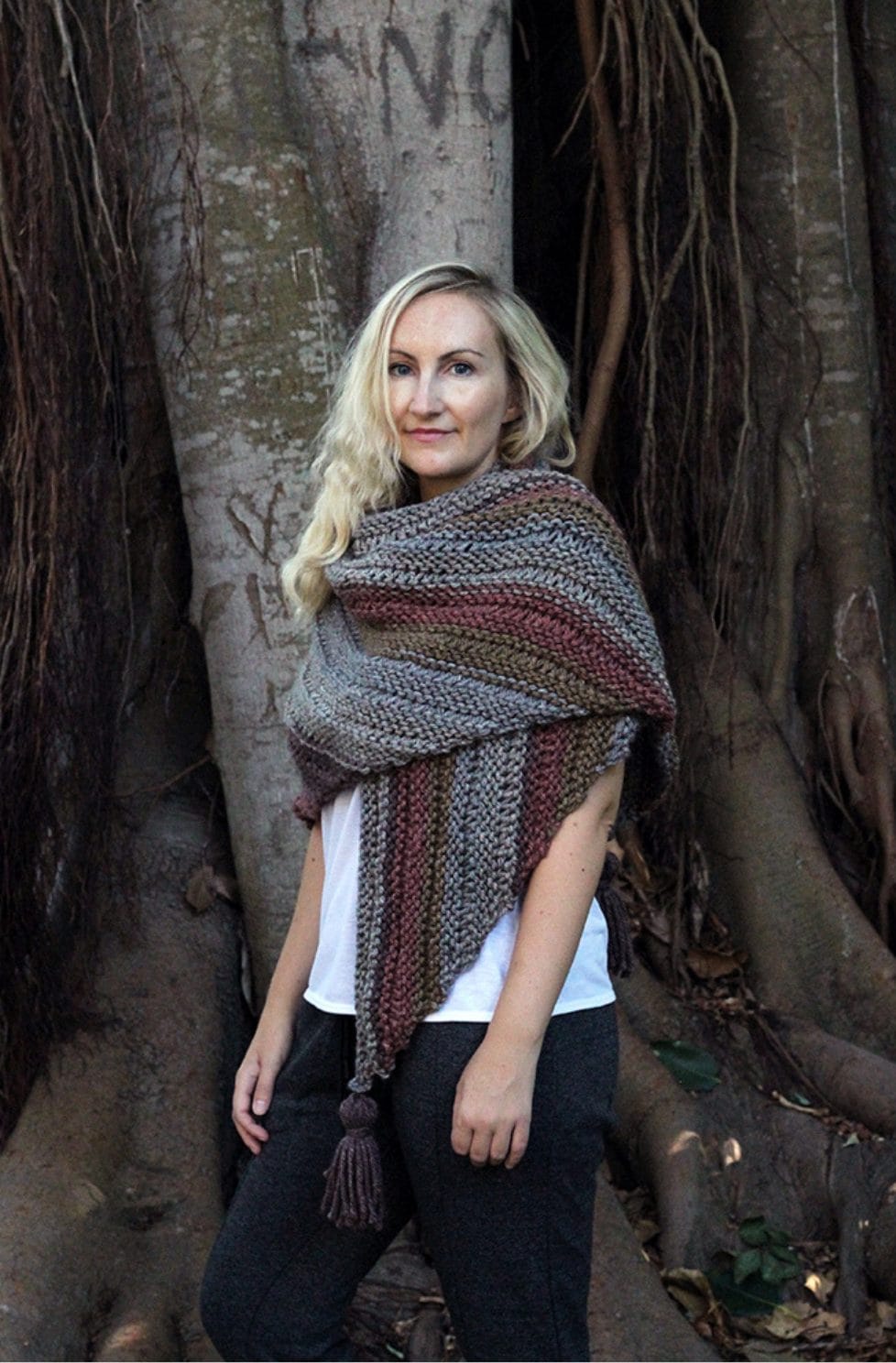 Fall triangle wrap pattern