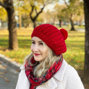 Fisherman's Rib Beret Hat Knitting Pattern - Handy Little Me Shop