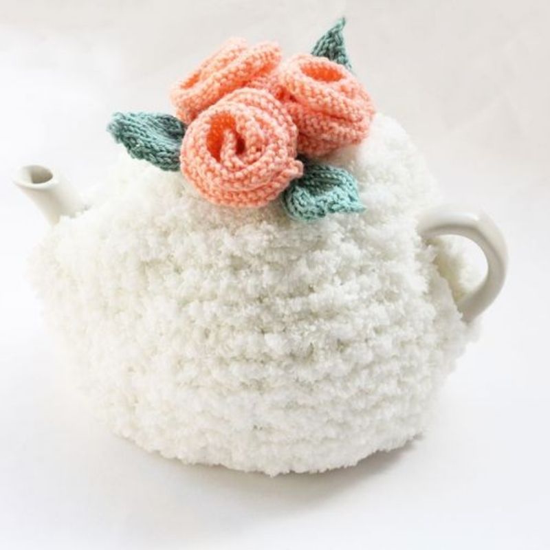 Flower Tea Cosy Knitting Pattern - Handy Little Me Shop