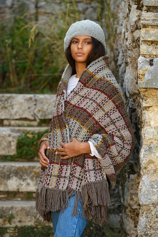 Knit Scarf Crochet Crowd Scarf Crochet Pattern Poncho Blanket