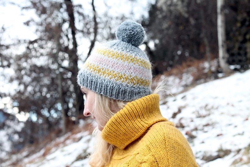 Fair Isle Hat Knitting Pattern - Handy Little Me Shop