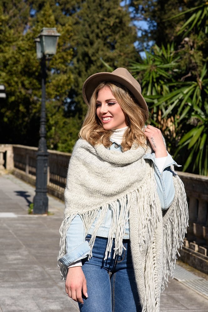 Fringe Shawl Knitting Pattern - Handy Little Me Shop