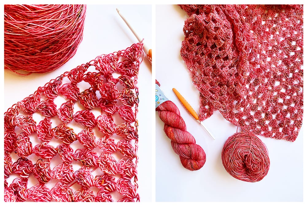 Zinnia Granny Shawl Crochet Pattern - Handy Little Me Shop