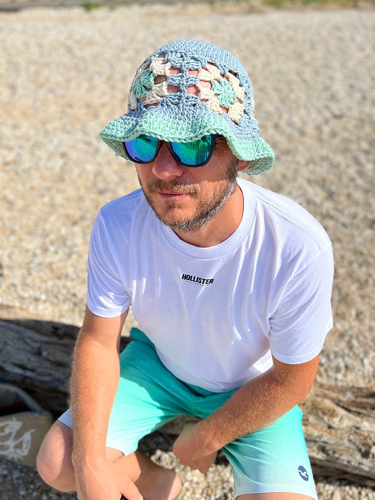 Granny Square Bucket Hat Crochet Pattern - Handy Little Me Shop