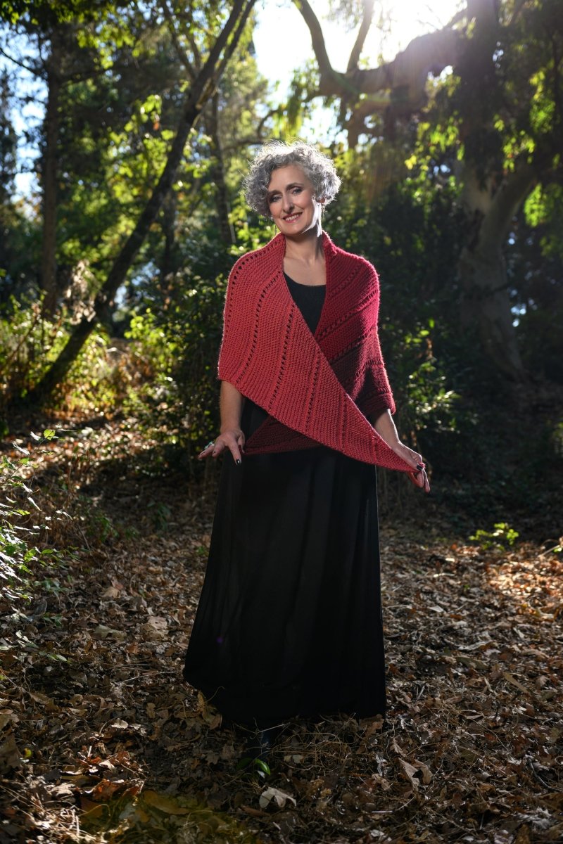 Mabon Asymmetrical Shawl Knitting Pattern - Handy Little Me Shop
