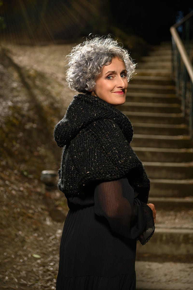 Belladonna Hooded Shawl Knitting Pattern - Handy Little Me Shop