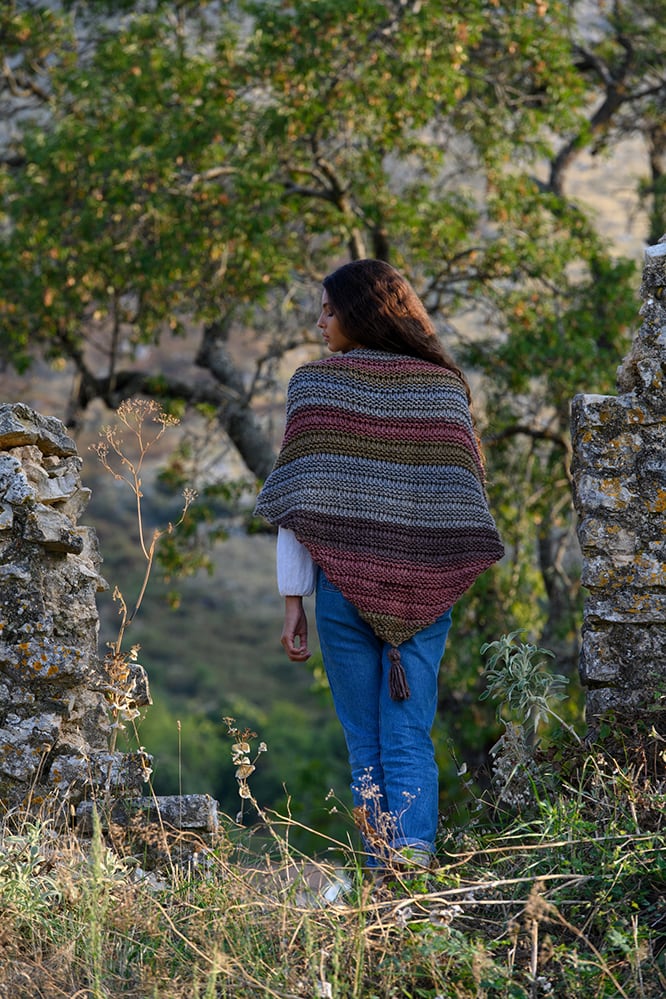 Fall Triangle Wrap Knitting Pattern - Handy Little Me Shop