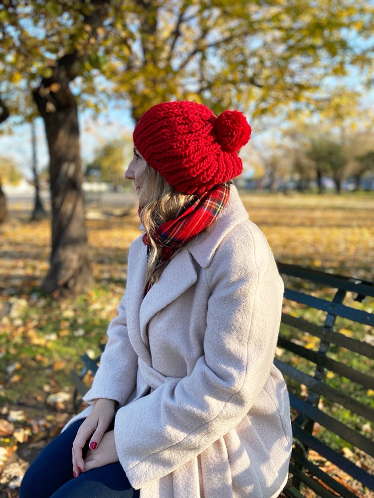 Fisherman's Rib Beret Hat Knitting Pattern - Handy Little Me Shop