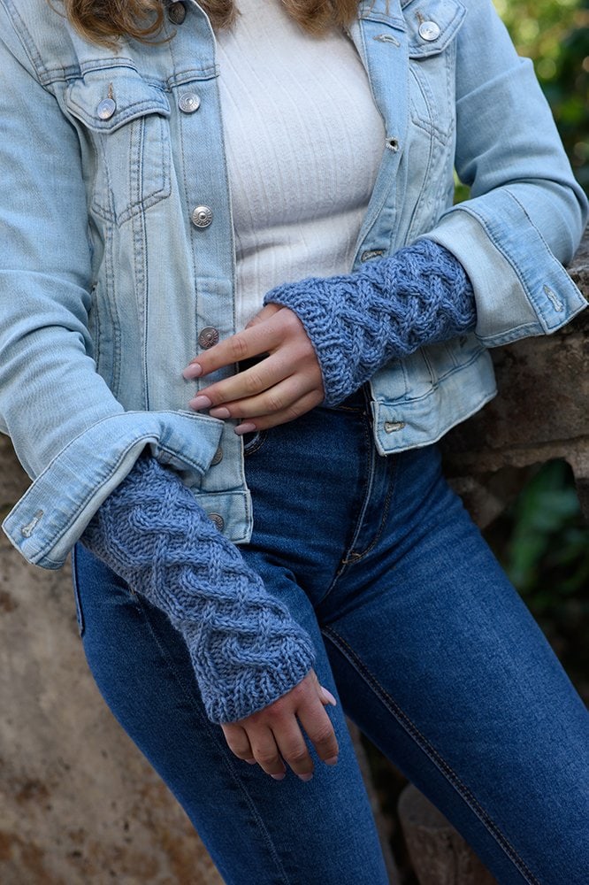 Celtic Cable Arm Warmers Knitting Pattern - Handy Little Me Shop