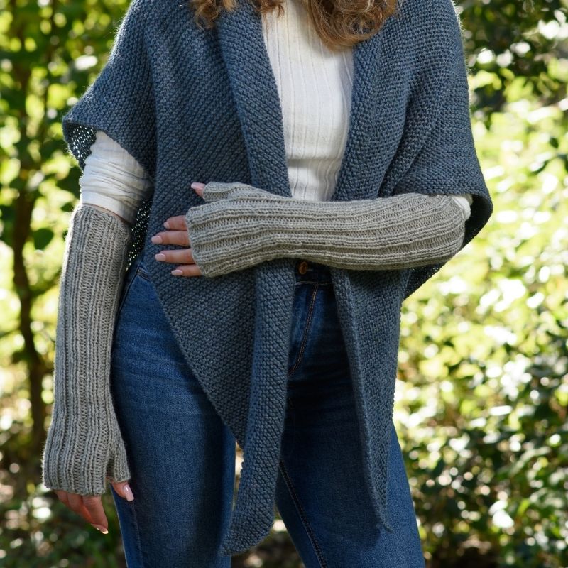 Long Fingerless Gloves Knitting Pattern - Handy Little Me Shop