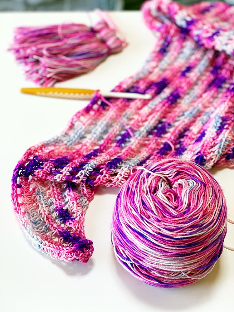 Love crochet shawl