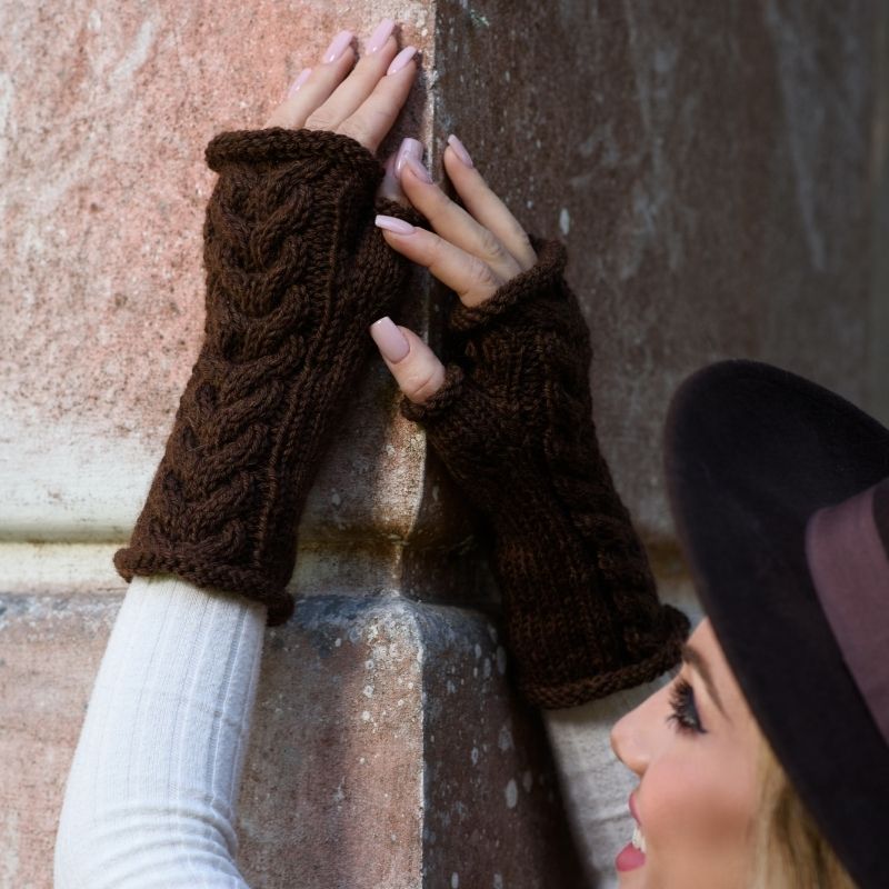 Malva Christie Fingerless Gloves Knitting Pattern