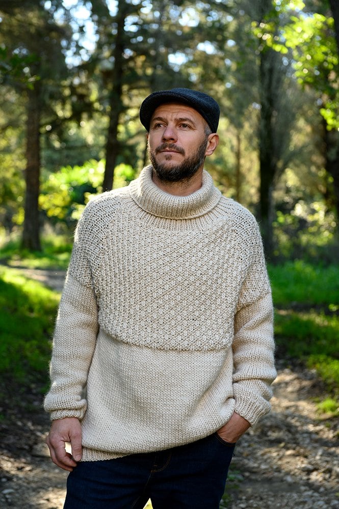 Men's knitted jumper pattern