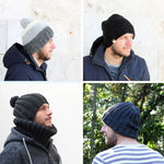 Men's Hat Knitting Pattern Bundle