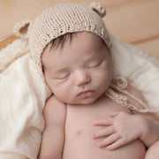 Newborn Bear Bonnet Knitting Pattern - Handy Little Me Shop