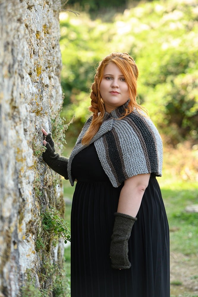 Brianna's Capelet Knitting Pattern - With Short Row Shaping - Handy Little Me Shop