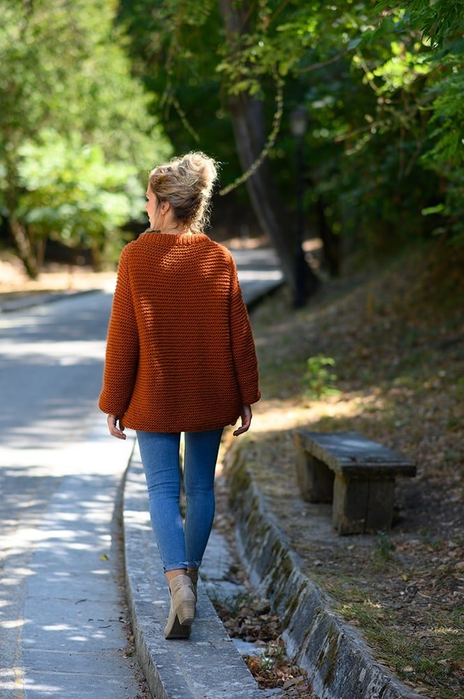 Pumpkin Sweater Knitting Pattern - Handy Little Me Shop