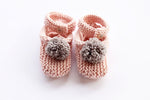 Pom pom baby slippers pattern