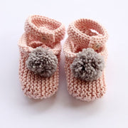 Pom Baby Slippers Knitting Pattern - Handy Little Me Shop