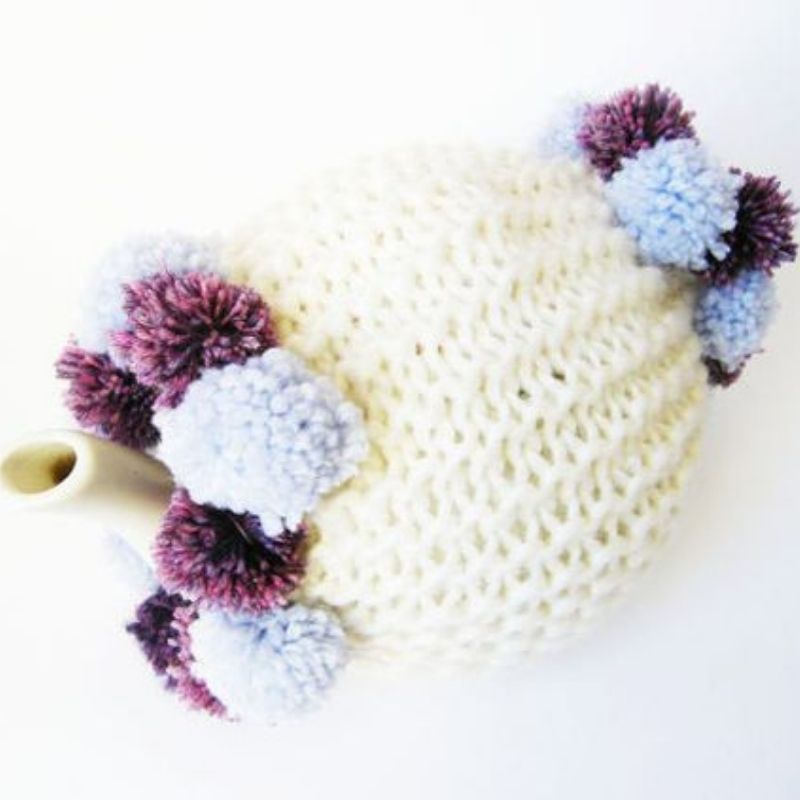 Pom Tea Cosy Knitting Pattern - Handy Little Me Shop