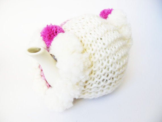 Pom Tea Cosy Knitting Pattern - Handy Little Me Shop