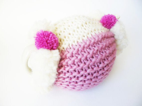 Pom Tea Cosy Knitting Pattern - Handy Little Me Shop