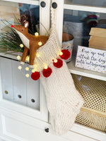Quick knit Christmas stocking