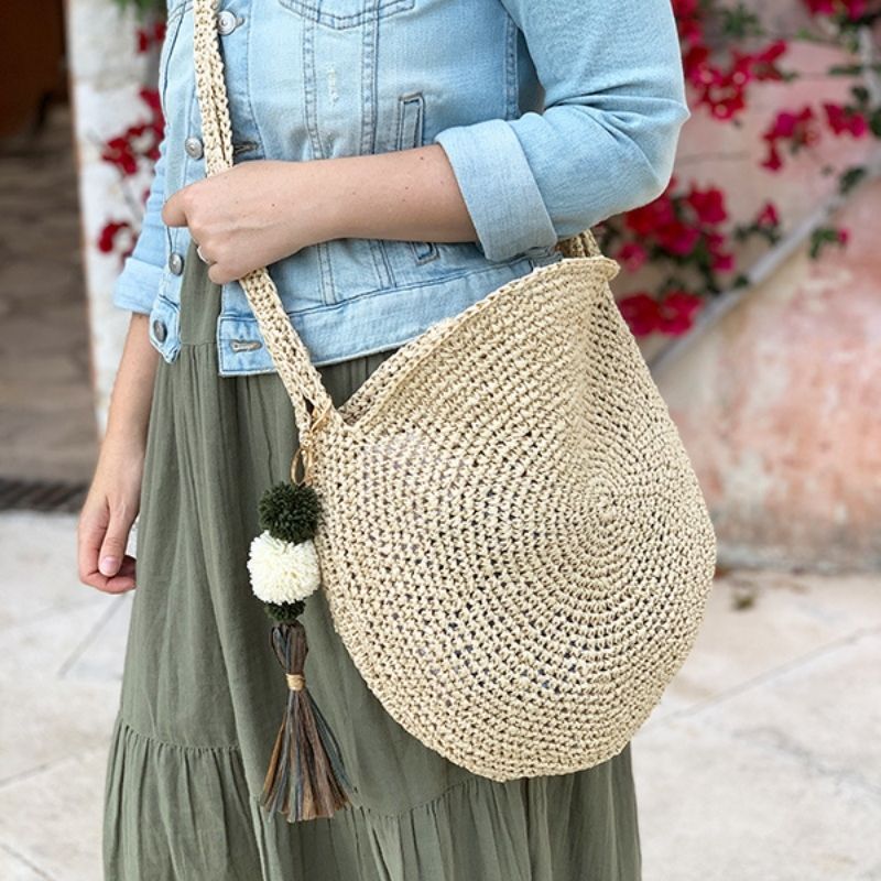 Raffia Circle Bag Crochet Pattern - Handy Little Me Shop