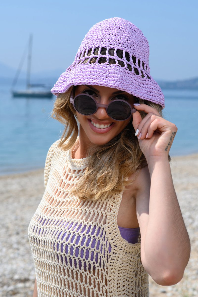 Crochet Bucket Hat Pattern (Raffia) - Handy Little Me Shop