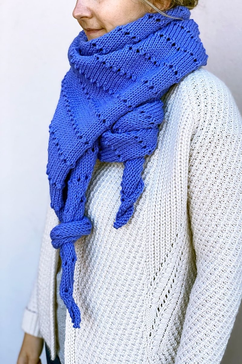 Asymmetrical Shawl Knitting Pattern - Handy Little Me Shop