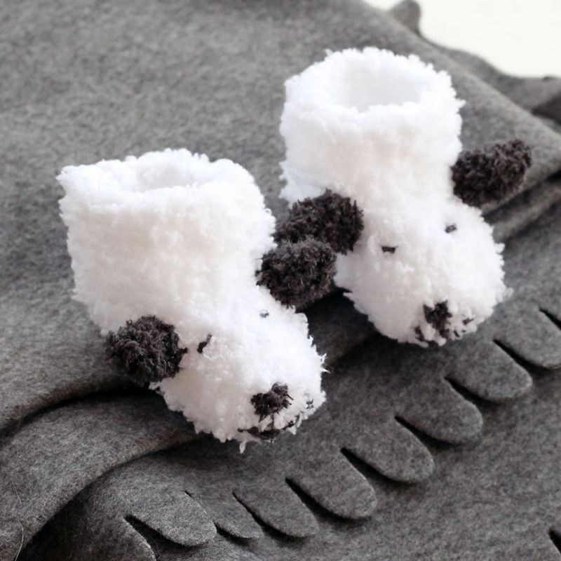 Sheep Baby Booties Knitting Pattern - Handy Little Me Shop