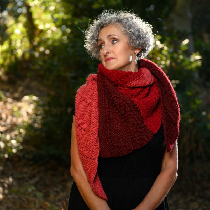 Mabon Asymmetrical Shawl Knitting Pattern - Handy Little Me Shop