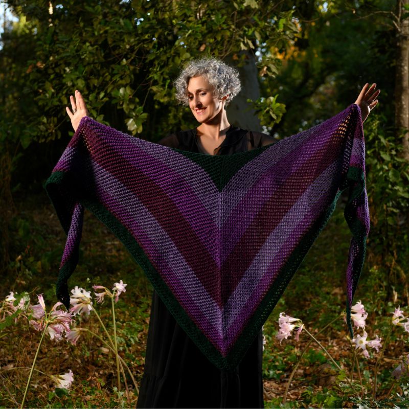 Samhain Triangle Shawl Knitting Pattern - Handy Little Me Shop