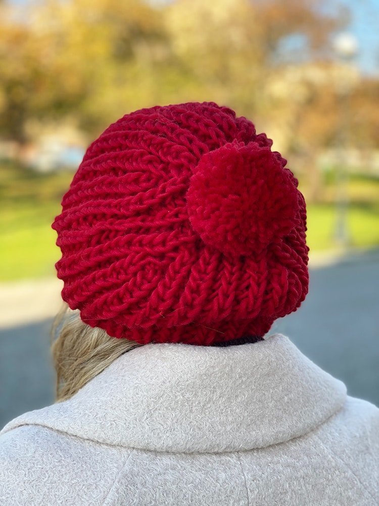 Fisherman's Rib Beret Hat Knitting Pattern - Handy Little Me Shop