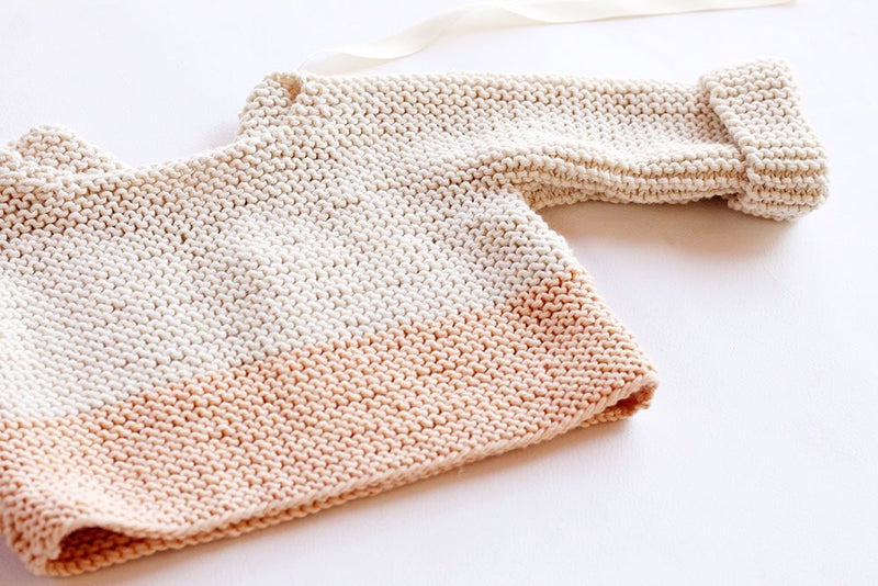 Spring baby sweater pattern