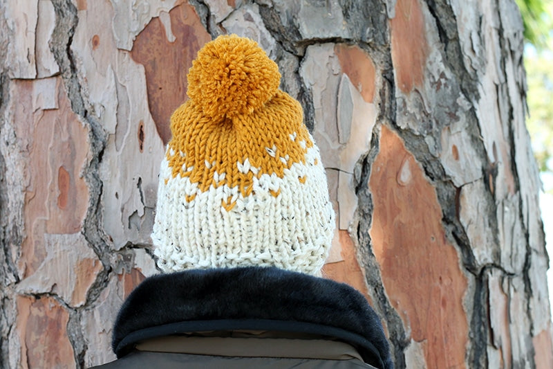Super bulky knit hat