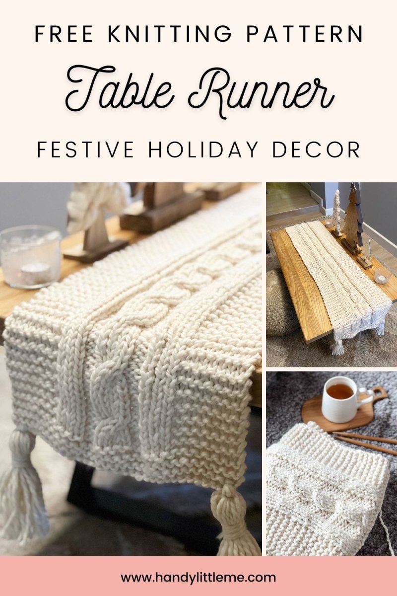 Table Runner Knitting Pattern - Handy Little Me Shop
