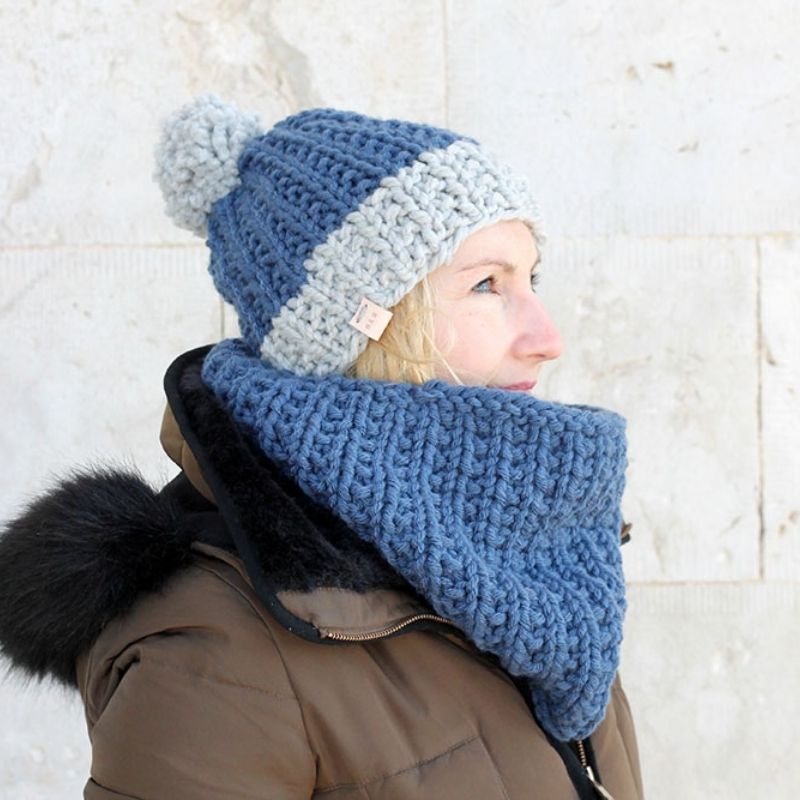 The Hermione Hat + Cowl Knitting Pattern