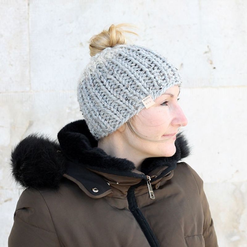 The Ponytail Hat Knitting Pattern - Handy Little Me Shop
