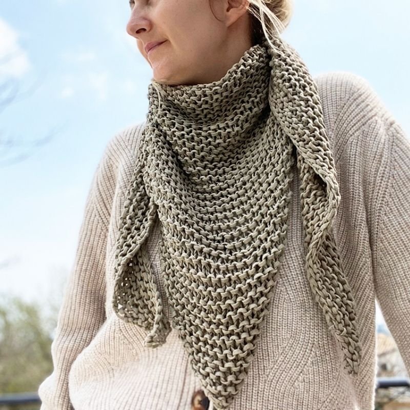 The Triangle Scarf Knitting Pattern - Handy Little Me Shop
