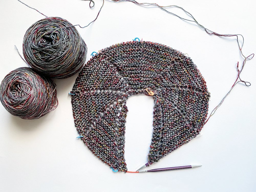 Easy Top - Down Crescent Shawl Knitting Pattern - Handy Little Me Shop