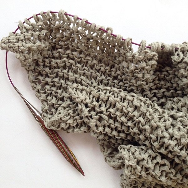 Nuckin' Futs Knitter: Triangle Scarf and Landscape Yarn