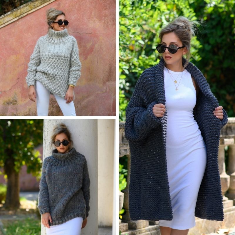 Women's Sweater Knitting Pattern Bundle – Handy Little Me Shop